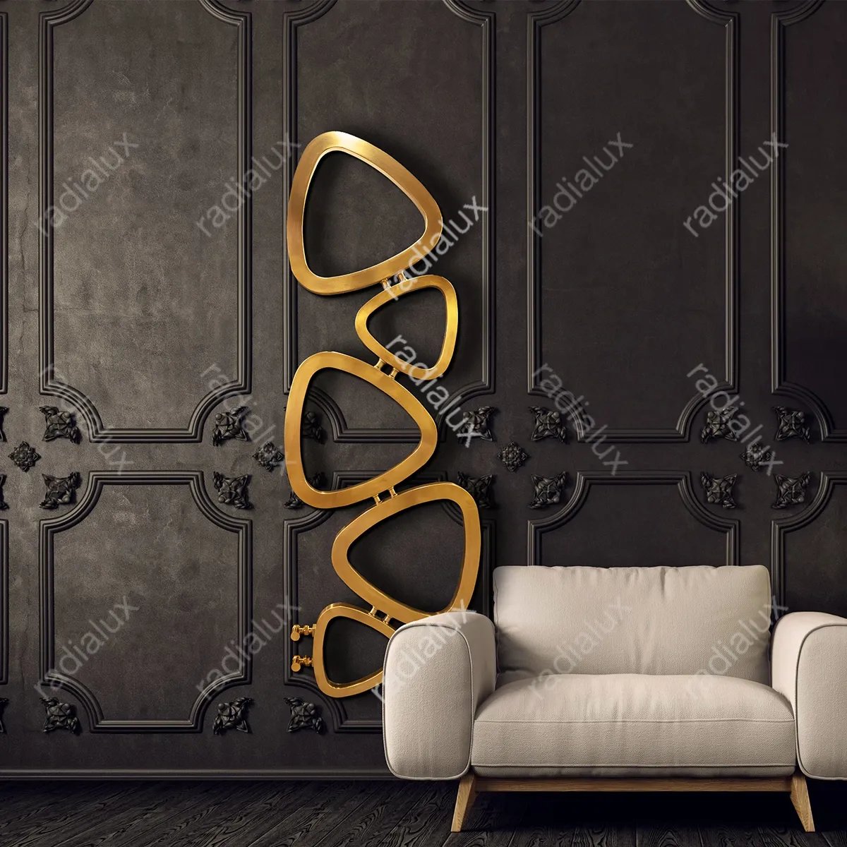 رادیاتور ایستاده دکوراتیو استیل مدل Lusifer