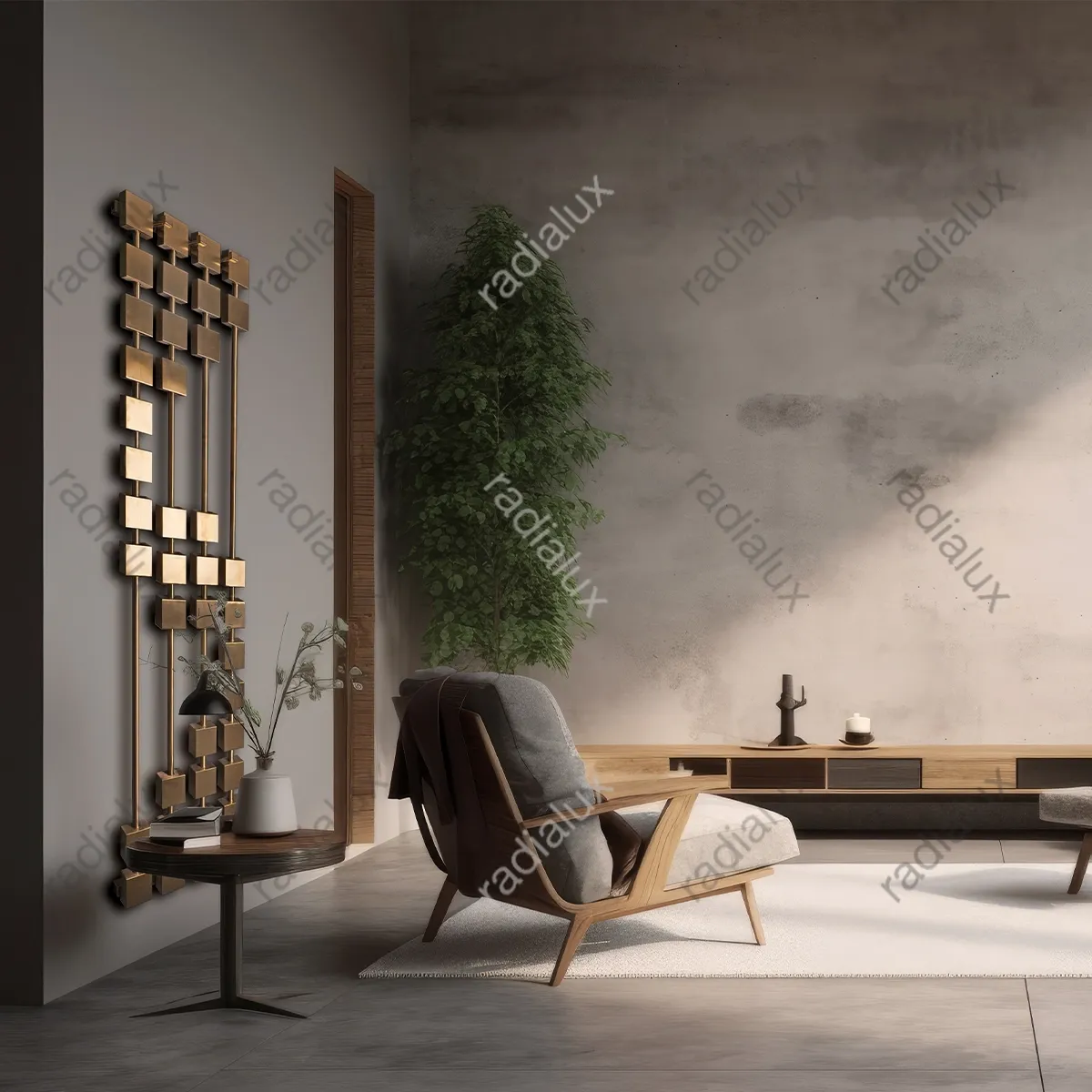 رادیاتور ایستاده دکوراتیو استیل مدل Puzell