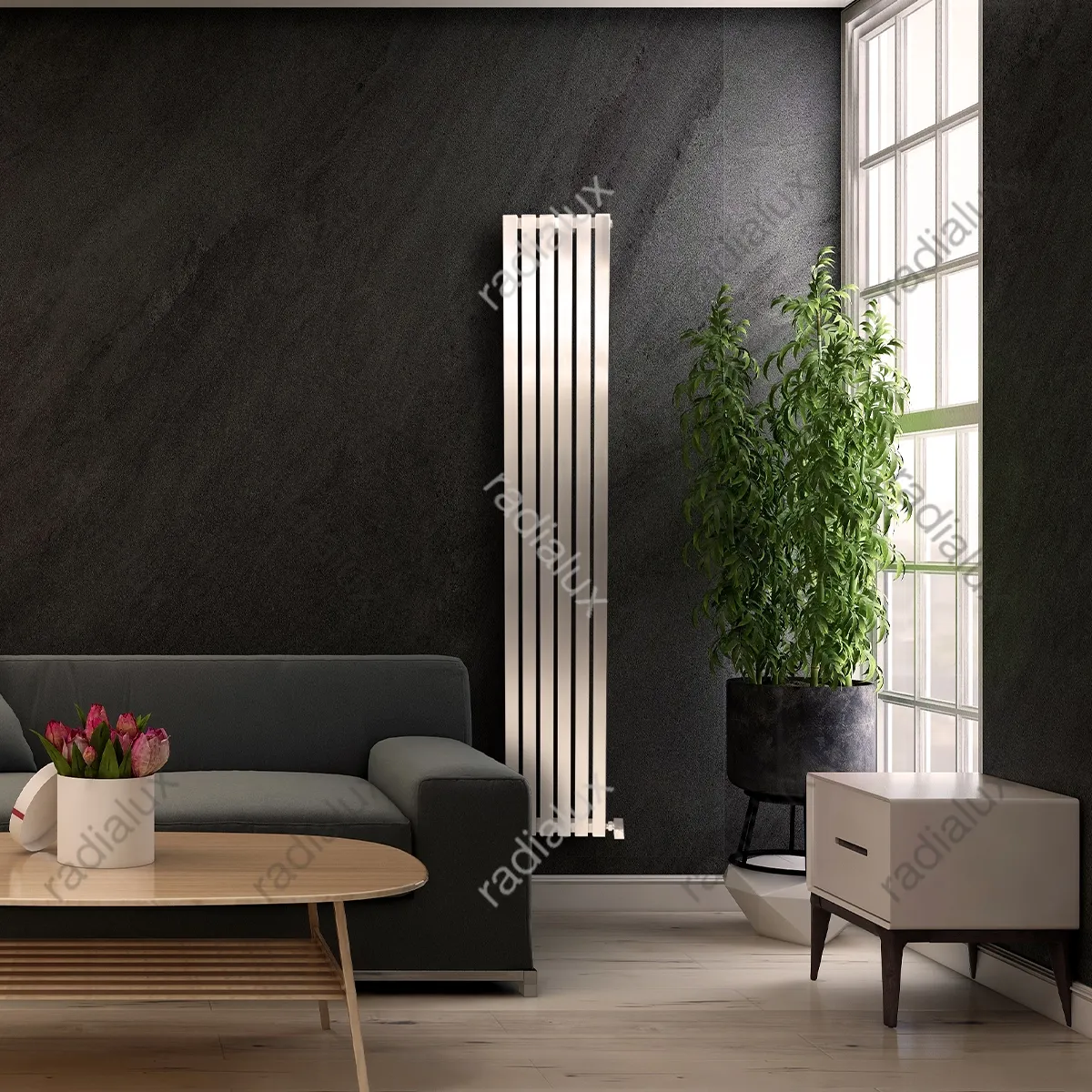 رادیاتور ایستاده دکوراتیو استیل مدل vertical-30